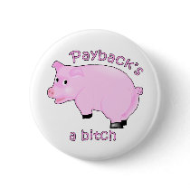 Funny Swine Flu Products Pinback Buttons