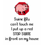 FUNNY SWINE FLU T SHIRTS