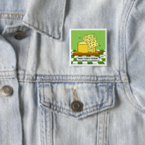 Funny Swiss Army Cheese Cartoon buttons