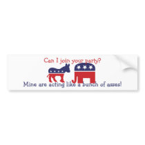 Funny switch political parties bumper stickers by informedvoter Funny switch political parties bumper stickers