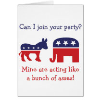 Funny switch political parties cards