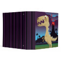 Funny T-Rex and Volcano Notebook binder