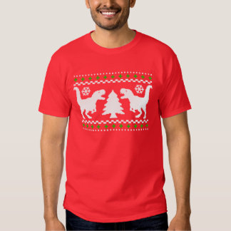 Funny T-Rex Ugly Christmas Sweater T Shirts