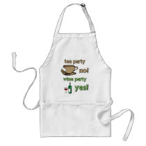Funny tea party apron