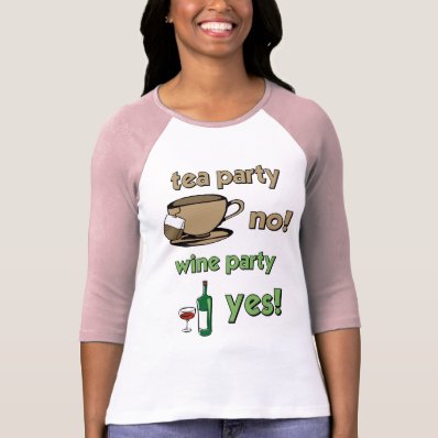 Funny tea party tee shirts