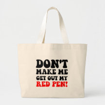 Funny teacher canvas bag