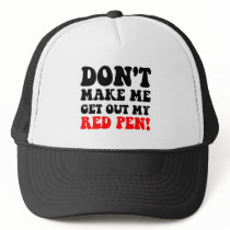 Funny teacher mesh hat
