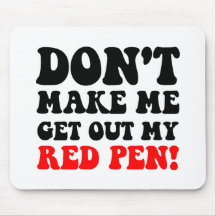 Funny teacher mouse mat