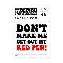 Funny teacher postage stamps