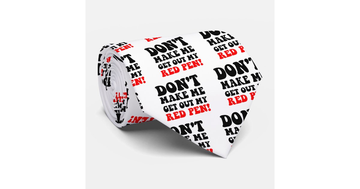 Funny teacher tie Zazzle