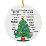 funny technology digital geeky christmas ornaments