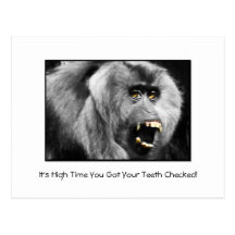 Funny Teeth Dental Checkup Appointment Reminder Postcards