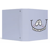 funny teeth smiley periwinkle notebook binders by dooni_notebooks funny teeth smiley periwinkle notebook binders