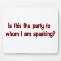 Funny Telephone Operator Mousepad 