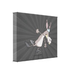 funny temper tantrum donkey cartoon gallery wrapped canvas