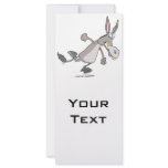 funny temper tantrum donkey cartoon rack card template
