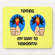 Funny texting mousepad