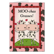 Funny Thank You - Cows Cards