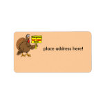 Funny Thanksgiving Address Label