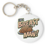 Funny Thanksgiving Breast Man key chain keychains