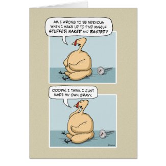Funny Thanksgiving card: Turkey and Gravy card