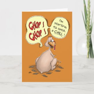 Funny Thanksgiving Cards: Chop-Chop