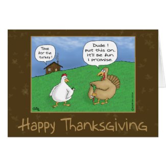 Funny Thanksgiving Cards: Fun and Games