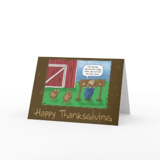 Funny Thanksgiving Cards: Turkey Taunt card