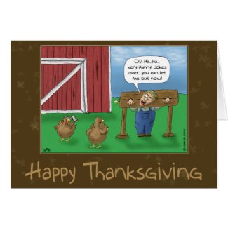 Funny Thanksgiving Cards: Turkey Taunt