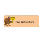 Funny Thanksgiving Custom Return Address Label