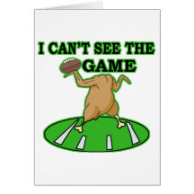 Funny Thanksgiving Football Greeting Cards