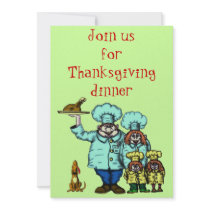 Funny Thanksgiving invitation card