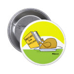 Funny Thanksgiving Roast Turkey Cartoon Button