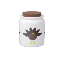 Funny Thanksgiving Turkey Candy Jar