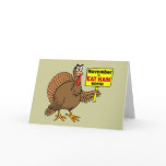 Funny Thanksgiving turkey cards