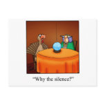 Funny Thanksgiving Turkey Fortune Cartoon Gifts! Post Cards