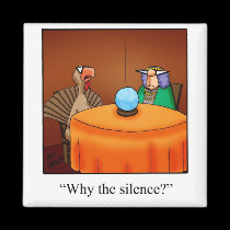 Funny Thanksgiving Turkey Fortune Cartoon Magnet magnets