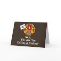 Funny Thanksgiving Turkey Greeting Card