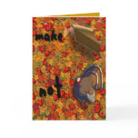 Funny Thanksgiving Turkey Greeting Card