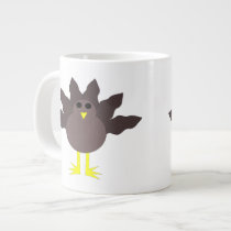 Funny Thanksgiving Turkey Mug Jumbo Mug