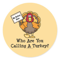 Funny Thanksgiving Turkey Sticker