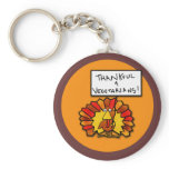 Funny Thanksgiving Turkey T-shirts and Apparel Key Chain