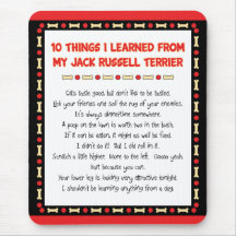 Funny Things I Learned From Jack Russell Terrier Mousepad