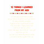 Funny Things I Learned From My Aidi t-shirts