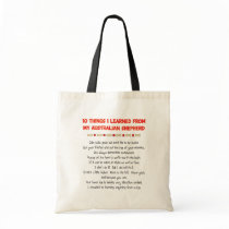 Funny Things I Learned From My Australian Shepherd Canvas Bags