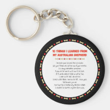 Funny Things I Learned From My Australian Shepherd Key Chain