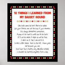 Funny Things I Learned From My Basset Hound Print