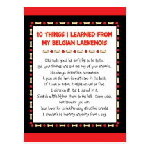 Funny Things I Learned From My Belgian Laekenois Postcard