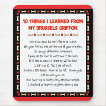 Funny Things I Learned From My Brussels Griffon Mouse Pads