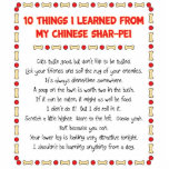 Funny Things I Learned From My Chinese Shar-Pei Acrylic Cut Outs